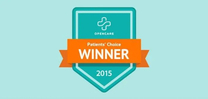 Opencare Patients’ Choice Winner 2015 badge